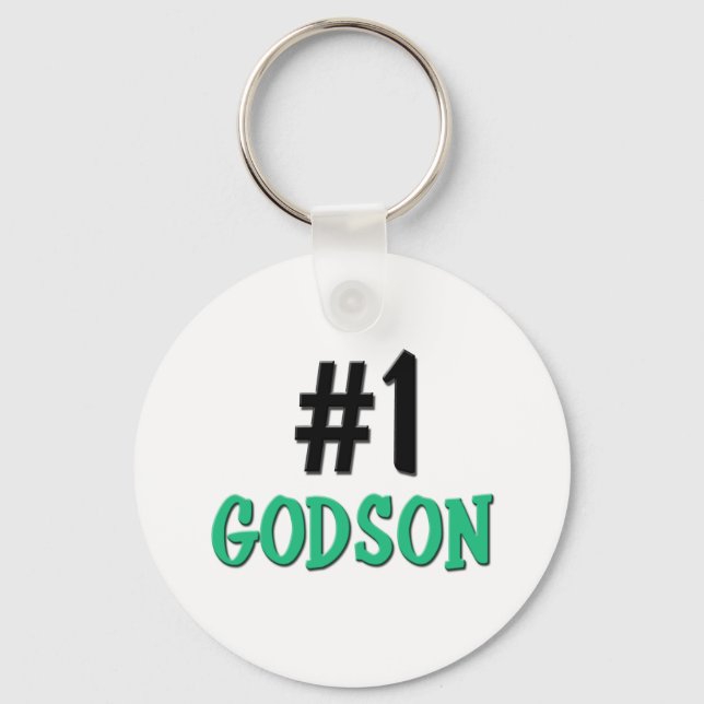 Nummer 1 Godson Nyckelring (Framsida)