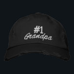 Nummer 1 Grandpa Broderad Keps<br><div class="desc">Nummer 1 Farfar Embroized Cap</div>