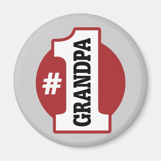 Nummer 1 Grandpa Magnet (Framsidan)