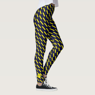 Nummer # 1 Gult Linjer Välj dina balar i Färg Leggings