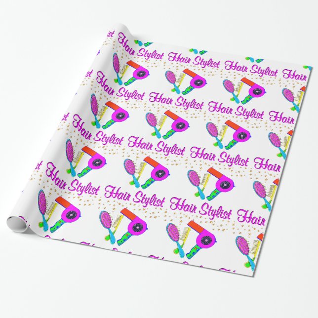 NUMMER 1 HAIR STYLIST OCH BEAUTICIAN PRESENTPAPPER (Utrullad)