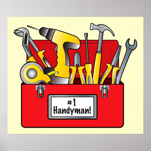 Nummer 1 Handyman Poster (Framsidan)