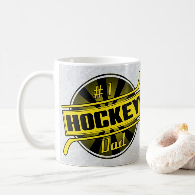 Nummer 1 Hockeypappamugg Kaffemugg (Med munk)