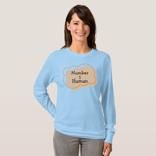 Nummer 1 Human T-Shirt (Hel framsida)