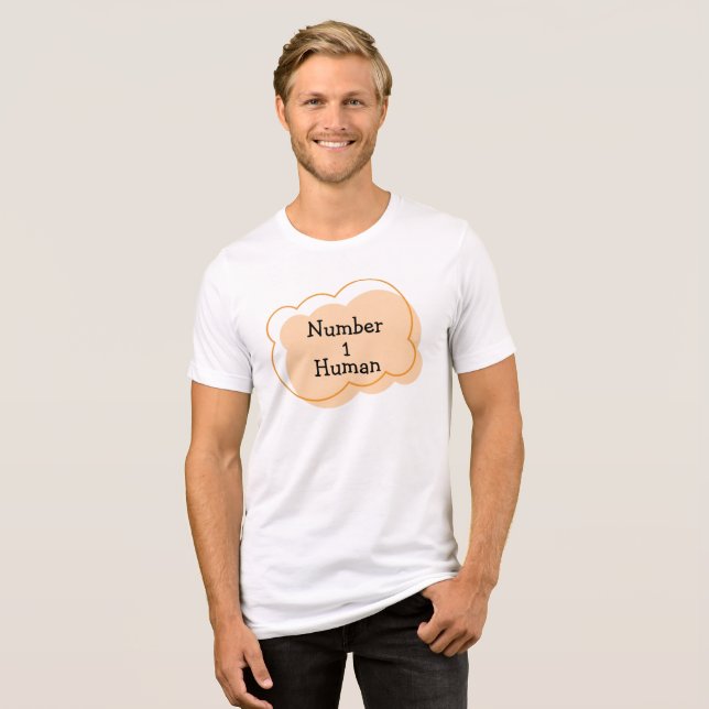 Nummer 1 Human T-Shirt (Framsida Full)