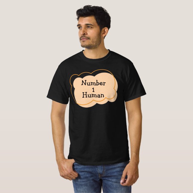 Nummer 1 Human T-Shirt (Hel framsida)