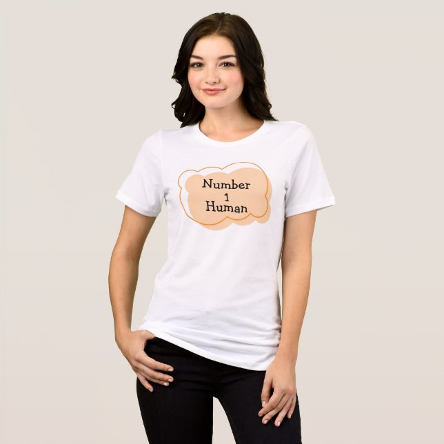 Nummer 1 Human T-Shirt (Framsida Full)