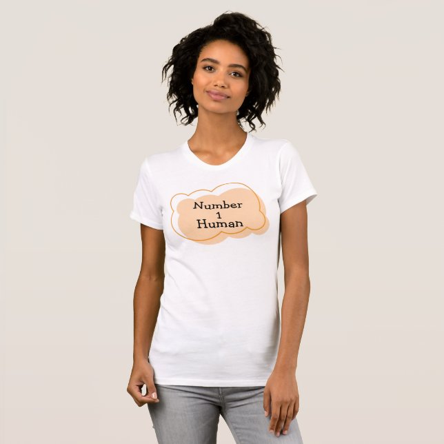 Nummer 1 Human T-Shirt (Hel framsida)
