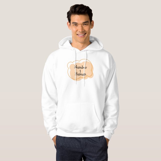 Nummer 1 Human T-Shirt Hoodie (Hel framsida)