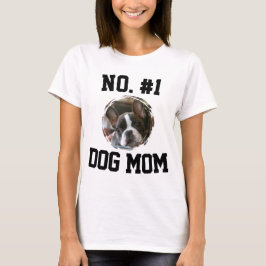 Nummer 1 hund Mamma Mor Mors dag Djurfamiljen T Shirt
