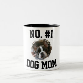 Nummer 1 hund Mamma Mor Mors dag Djurfamiljen Två-Tonad Mugg
