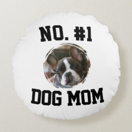 Nummer 1 hund Mamma Mor Mors dag Djurförenare Rund Kudde