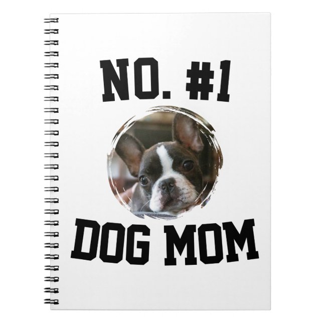 Nummer 1 Hundmamma Mors Dag Kullor Anteckningsbok (Framsidan)