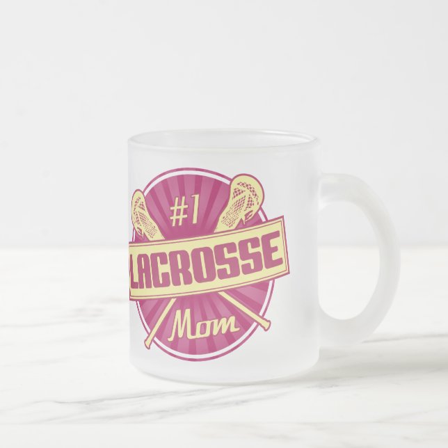 Nummer 1 Lacrosse Mamma, LAX Frostad Glasmugg (Höger)