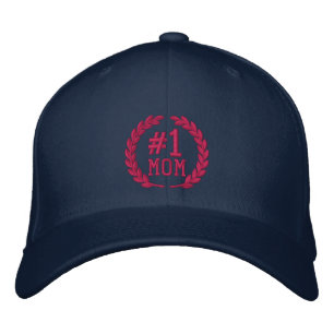 Nummer 1 MAMMA All Star Laurels Embroidery Broderad Keps