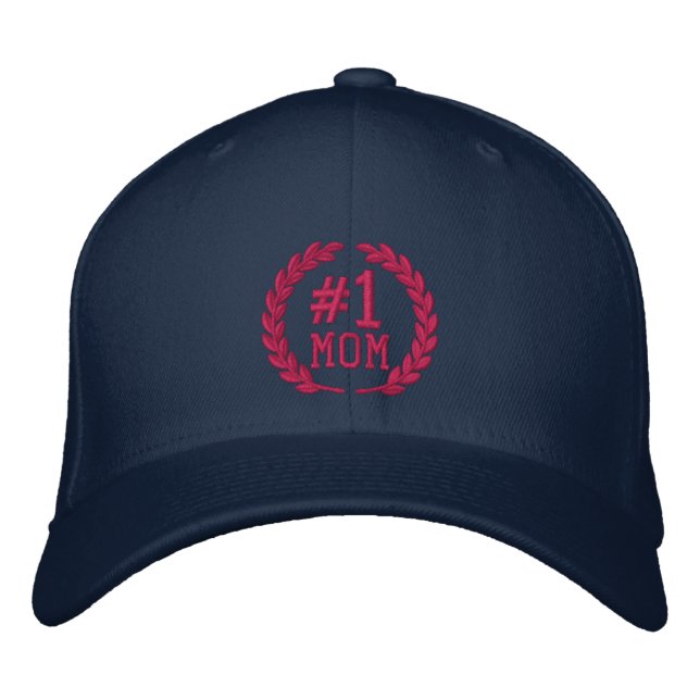 Nummer 1 MAMMA All Star Laurels Embroidery Broderad Keps (Framsida)