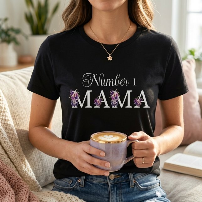 Nummer 1 Mamma Kvinna T Shirt (Skapare uppladdad)