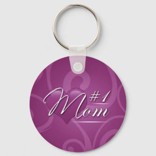 Nummer 1 Mamma Nyckelring