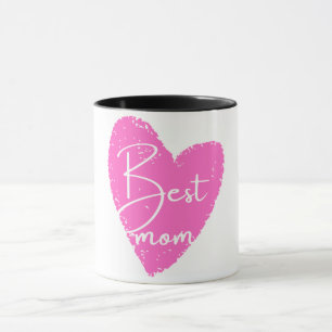 Nummer 1 Mamma Rosa Mor Hjärtdagen Mugg