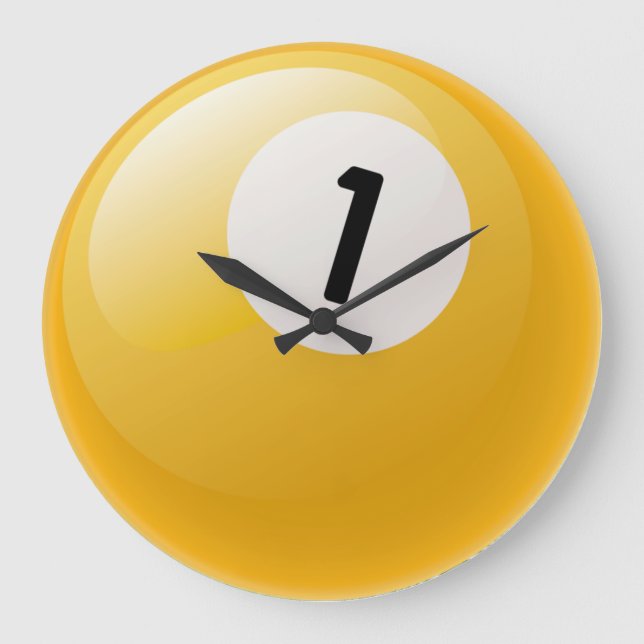 Nummer 1 miljard Boll Clock Stor Klocka (Framsida)