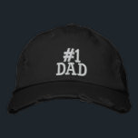 Nummer 1 Pappa Broderad Keps<br><div class="desc">Nummer 1 Pappa broderade tak</div>