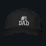 Nummer 1 Pappa Broderad Keps<br><div class="desc">Nummer 1 Pappa broderade tak</div>