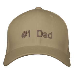 Nummer 1 Pappa Broderad Keps