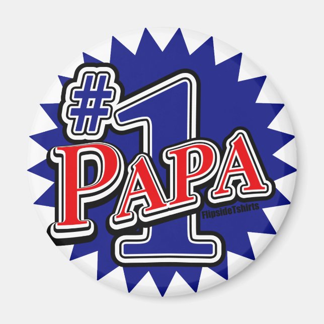 Nummer 1 Pappa Magnet (Framsidan)