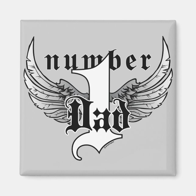 Nummer 1 Pappa Magnet (Framsidan)