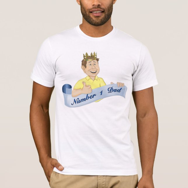 Nummer 1 Pappa Tee Shirt (Framsida)