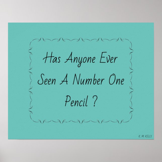 Nummer 1-penna Poster (Framsidan)