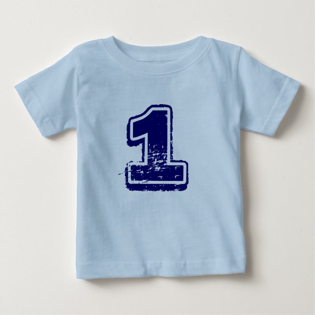 Nummer 1-skjorta för pojkar t-shirt (Framsida)