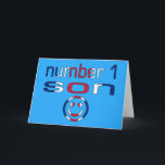 Nummer 1 son ( Son's Birthday ) Kort<br><div class="desc">Kolla in mina nya och populära engelskspråkiga presentationer:


Med alla mina nya och populära gåvor till Sons:</div>