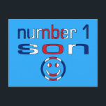 Nummer 1 son ( Son's Birthday ) Vykort<br><div class="desc">Kolla in mina nya och populära engelskspråkiga presentationer:


Med alla mina nya och populära gåvor till Sons:</div>