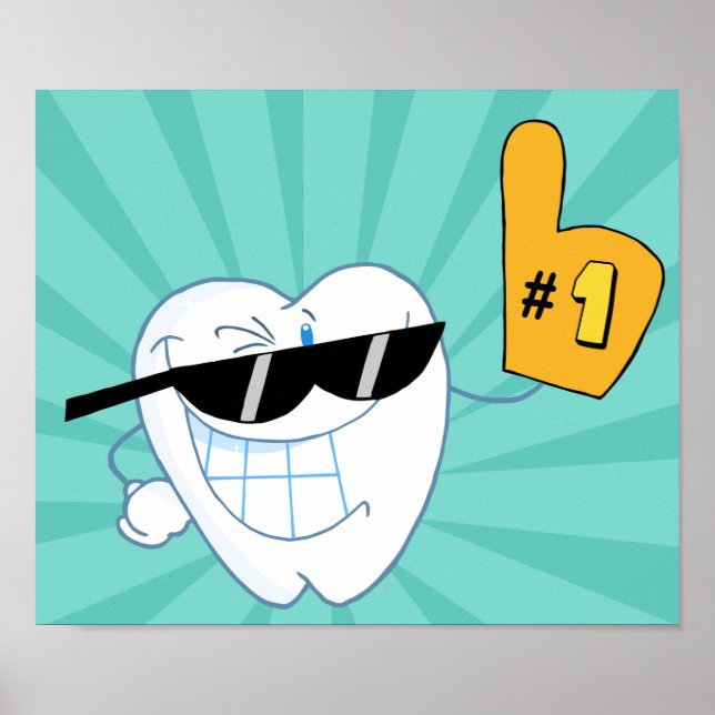Nummer 1-tandläkare Poster (Framsidan)