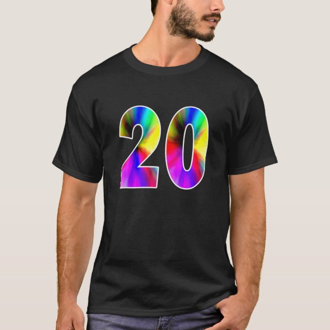 Nummer 20 Sports Team-händelseleverans T Shirt (Framsida)