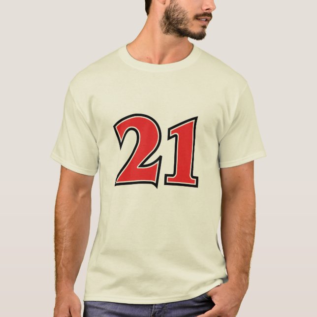 Nummer 21 T-Shirt (Framsida)