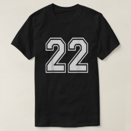 Nummer 22 Varsity Sports Team Jersey 22:e födelsed T Shirt