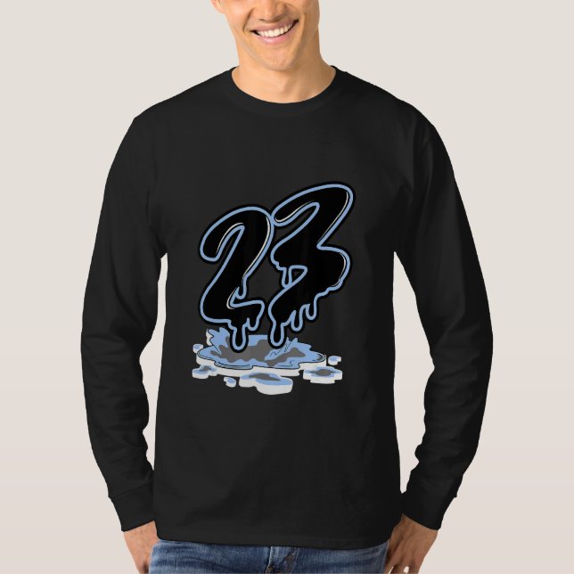 Nummer 23 Drickskärmsmatchning 4 Universiteten Blu T Shirt (Framsida)