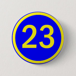 nummer 23 i en cirkel knapp