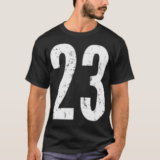 Nummer 23 Tjugotre stressade Vintagar T Shirt