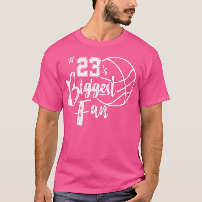 Nummer 23's Biggest Fläkt Shirt Basketball Player  T Shirt (Framsida)