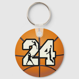 Nummer 24 basketboll nyckelring