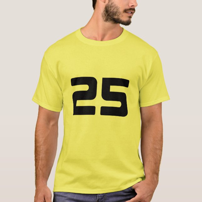 Nummer 25 T-Shirt (Framsida)