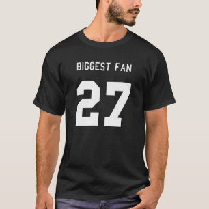 Nummer 27 Biggest Fläkt Sport Spirit Bära Football T Shirt