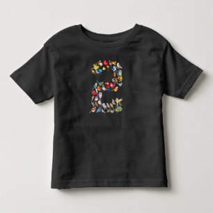 Nummer 2 Fågeltema 2 år gammal Småbarn T Shirt