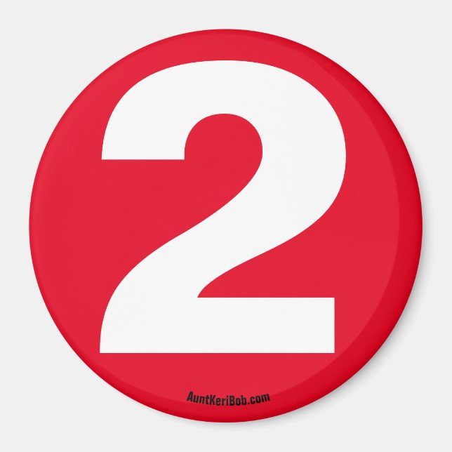 Nummer 2 magnet (Framsidan)