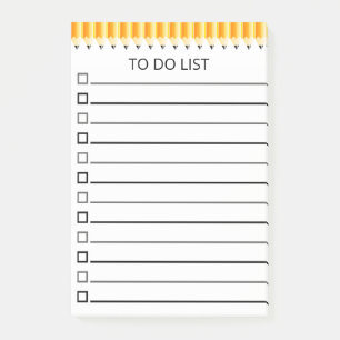 Nummer 2 Penna att göra lista Post-it Block