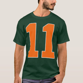 Nummer 2 Sport Orange rolig T Shirt