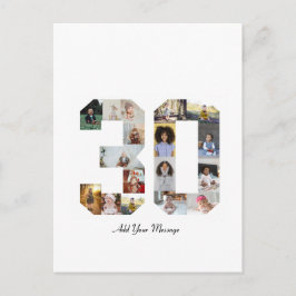 Nummer 30 Fotocollage Vykort